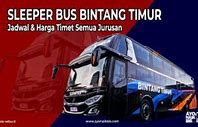 Kursi Sleeper Bus Bintang Timur